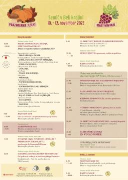 PROGRAM Praznovane jeseni in Martinovanje